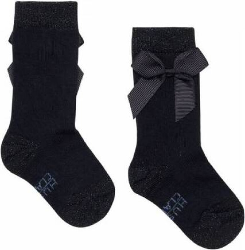 - Sokker Glitter og Sløyfe Blue Depth