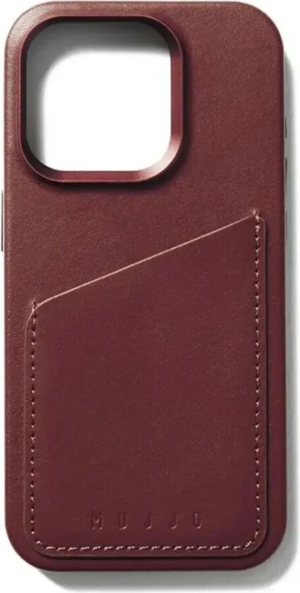 iPhone 15 Pro Leather Wallet Deksel - MagSafe Kompatibel - Brun