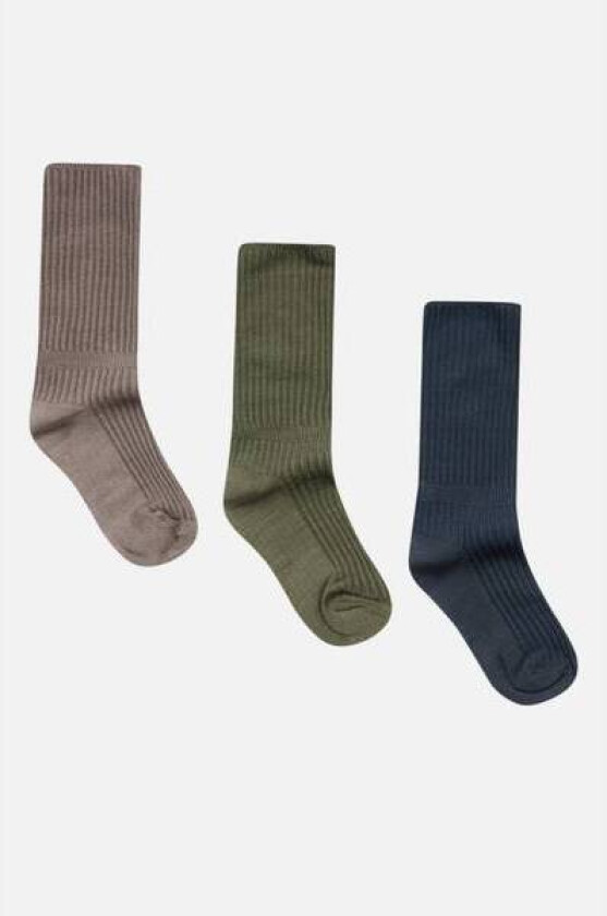 - 3-pk Sokker Bambus Ombre Blue