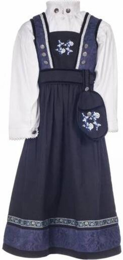 Kristin Festdrakt/bunad jente - blå