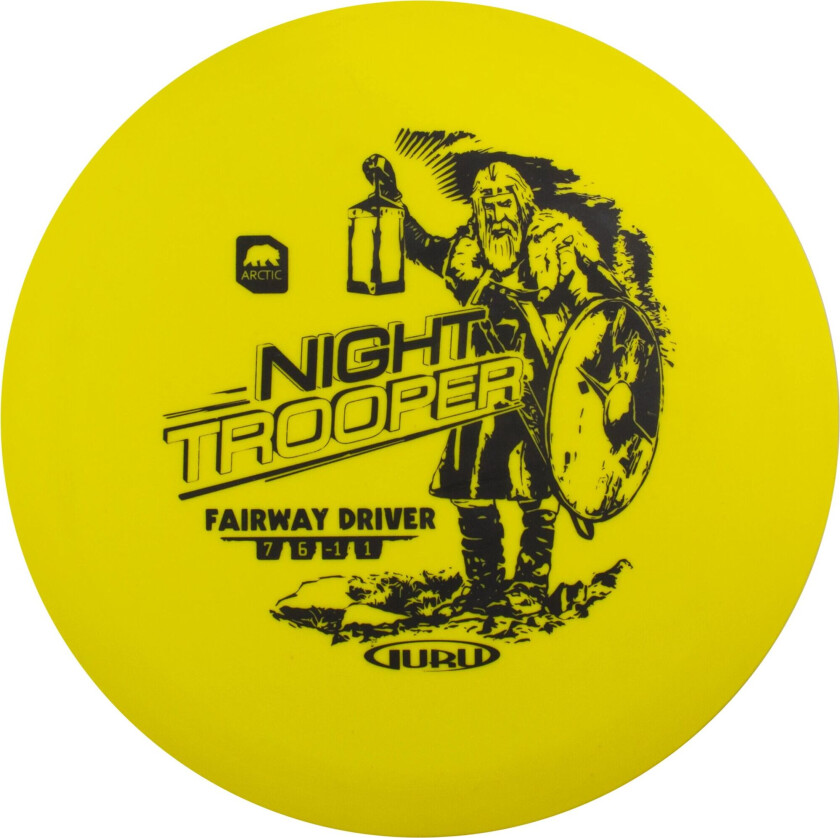 Arctic Line Driver Night Trooper, 150-165g, driver frisbeegolf Yellow