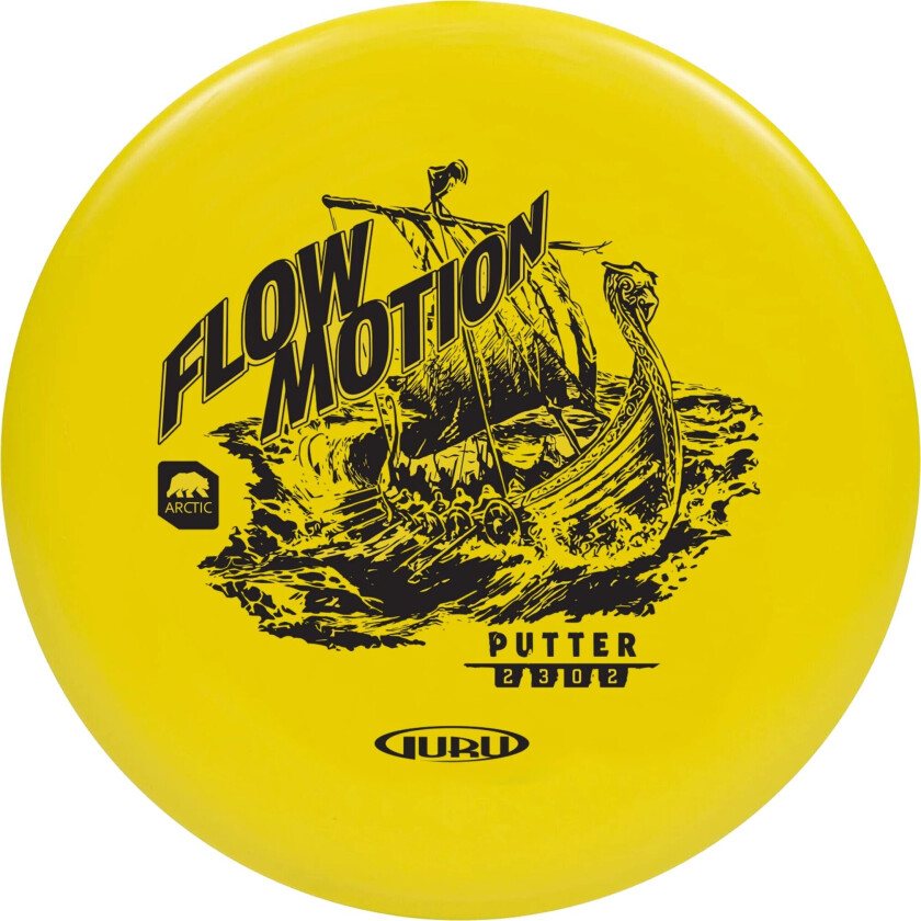 Arctic Line Putter Flow Motion, 150-165g, putter frisbeegolf Yellow