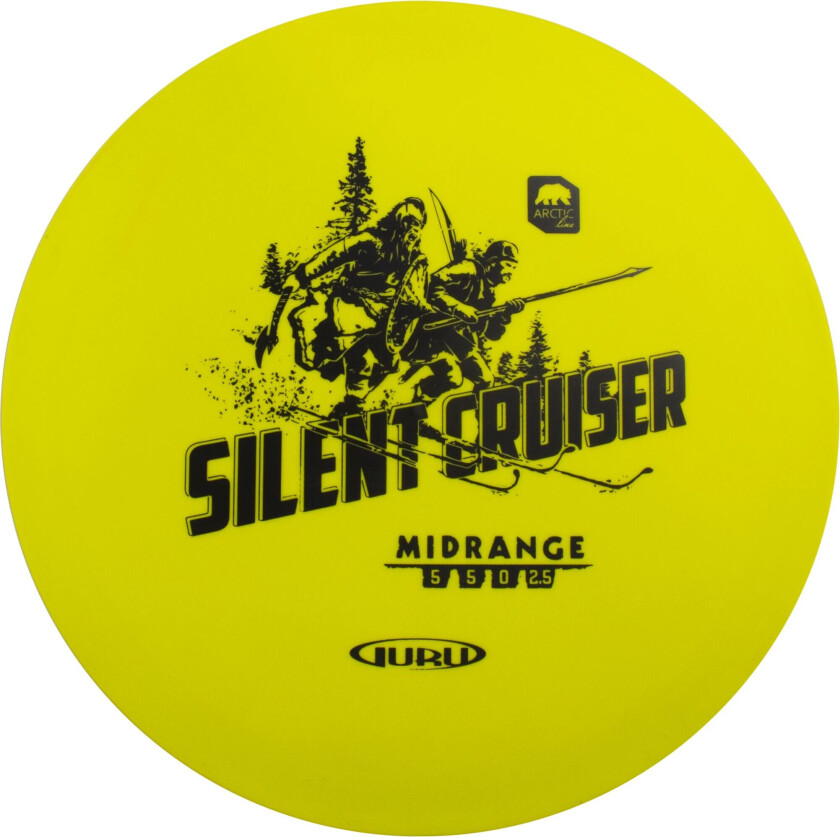 Arctic Line Midrange Silent Cruiser, 150-165g, midrange frisbeegolf Yellow
