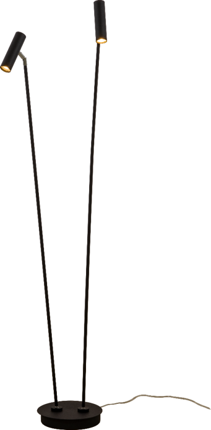 Artic Gulvlampe 2-lys Sort