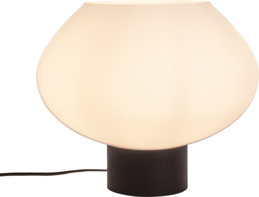 Bell Bordlampe Stor Sort Hvit