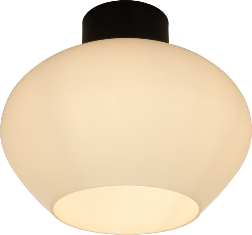 Bell Plafond Stor Sort Hvit
