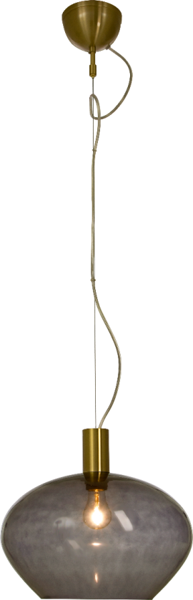 Bell Taklampe 35 cm Messing Sotet