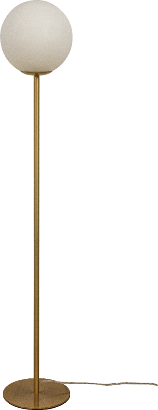 Molekyl Gulvlampe Messing Hvit