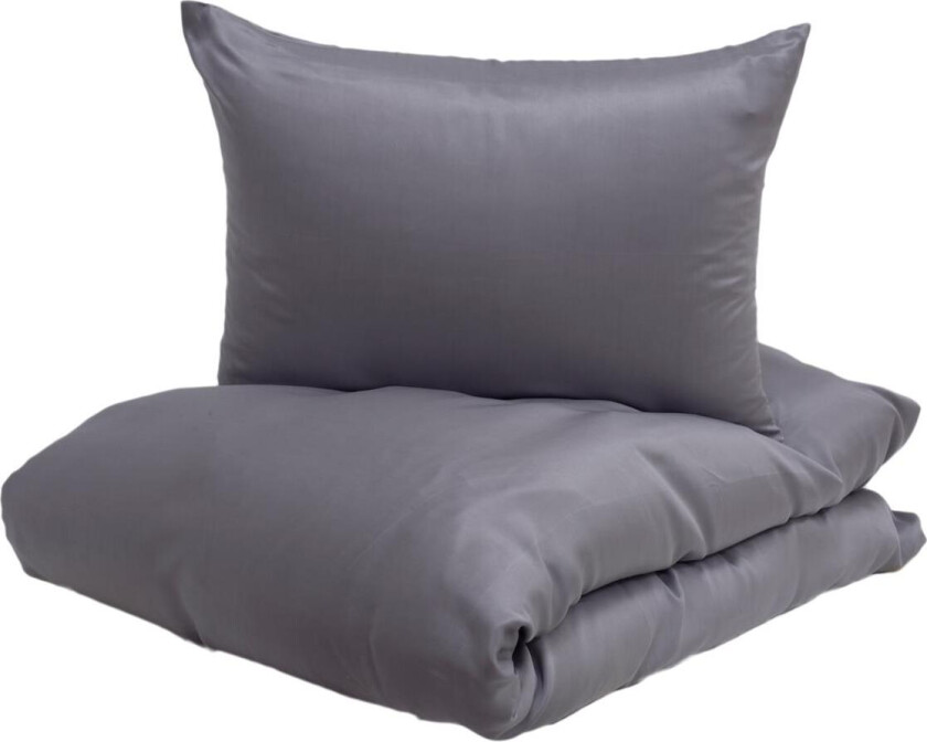 Enjoy Sengesett i Silkemyk Bambus Grå-140 cm x 220 cm