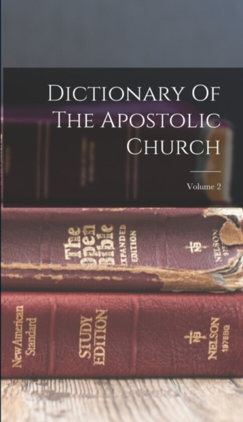 Dictionary Of The Apostolic Church; Volume 2 av Anonymous (Hardcover)