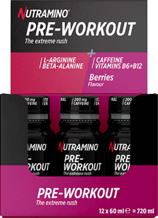 12 x Nutramino PWO Shot, 60 ml