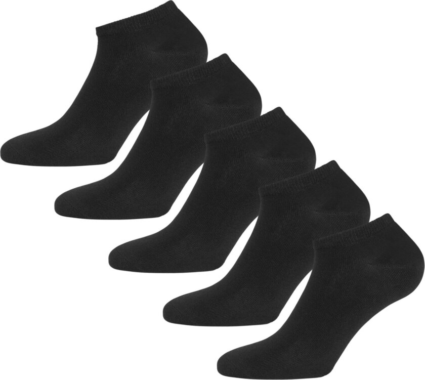 Bamboo Shaftless Sock 5-Pack Black Beauty 40-43, Black Beauty