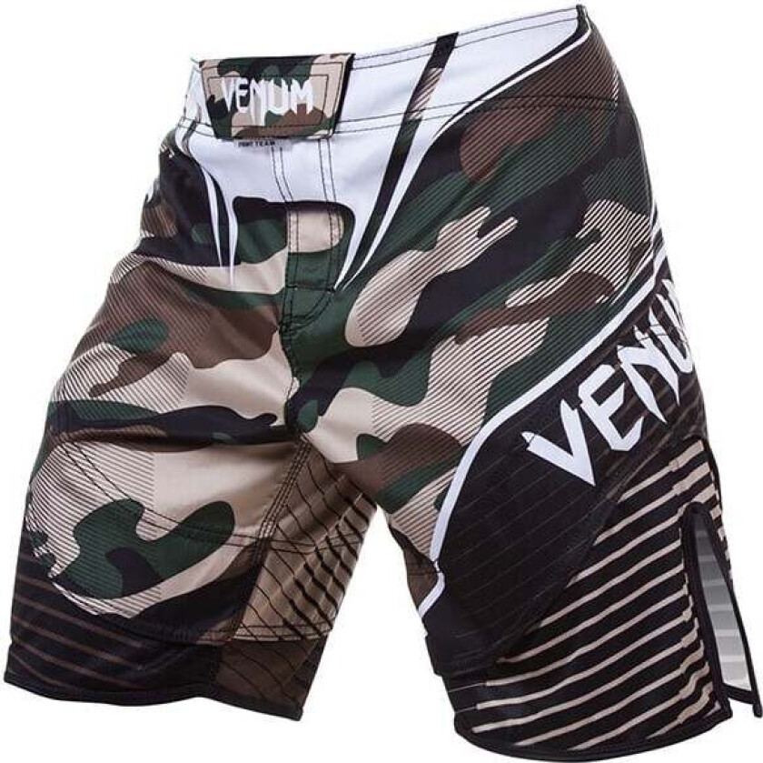 Camo Hero Fight Shorts, Green/Brown