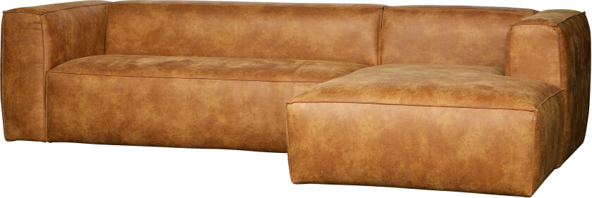 Bean corner sofa cognac flervalg-Høyre Hjørne