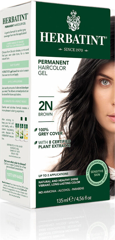 2N Hårfarge Brun - 150 ml