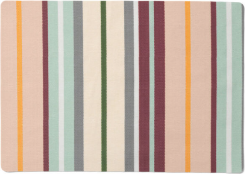 Outdoor Stripes Spisebrikke Multi 43x30 cm 6 stk