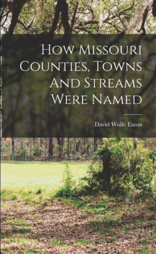 How Missouri Counties, Towns And Streams Were Named av David Wolfe Eaton (Paperback)
