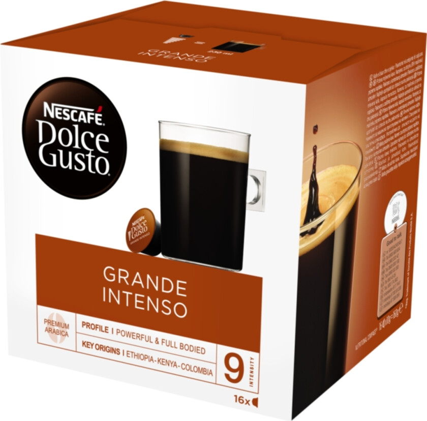 Dolce Gusto Grande Intenso kaffekapsler, 16 stk.