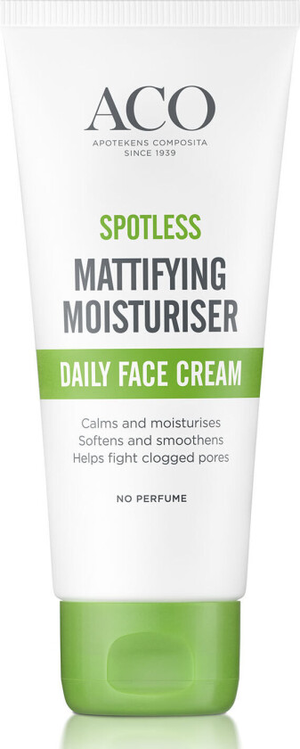 Bilde av Spotless Mattifying Moisturiser Daily Face Cream u/p, 60 ml