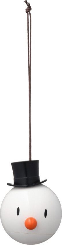 Snømann Julekule Hvit 2 stk