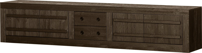 Hiku TV-benk børstet furu umber