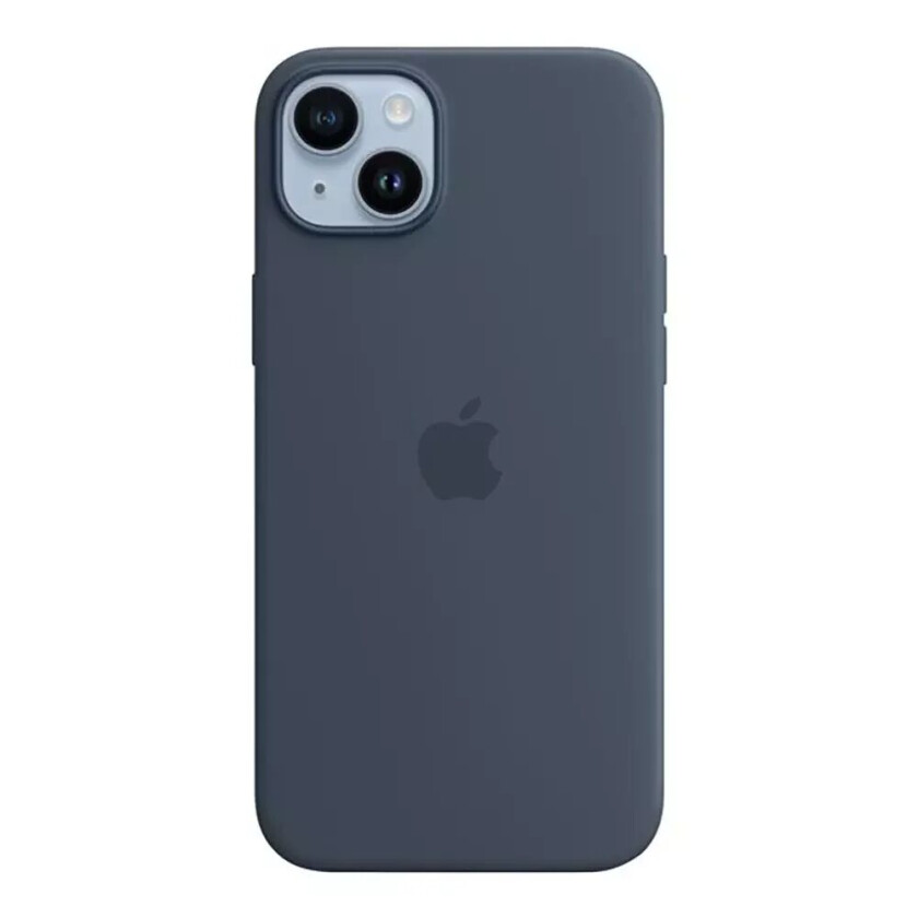 Silicone Case With Magsafe Iphone 14 Plus Stormblå