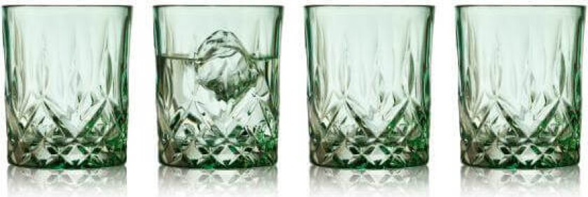 s Sorrento Whiskyglass Grønn 32 cl 4 stk