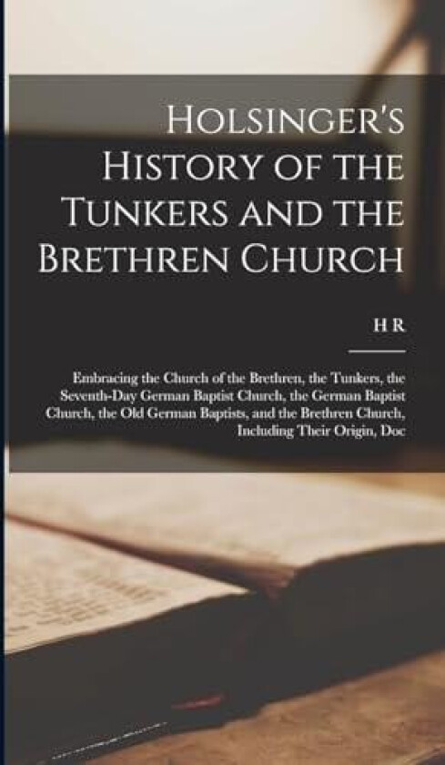 Holsinger's History of the Tunkers and the Brethren Church av H R 1833-1905 Holsinger (Hardcover)