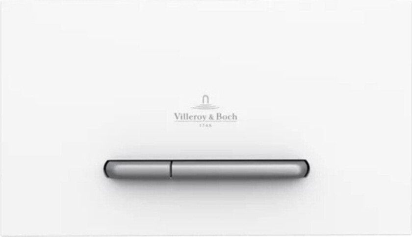 V&B ViConnect veggtrykk dobbel spylende plast matt hvit E300