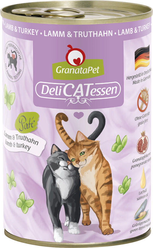 Økonomipakke GranataPet DeliCatessen 24 x 400 g - Lam og kalkun