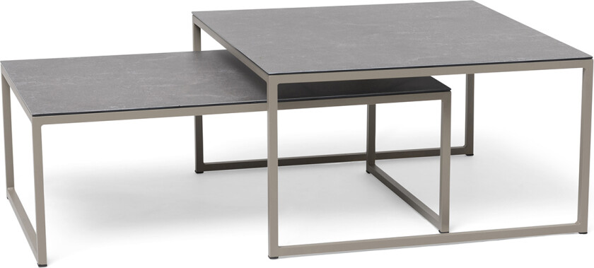 Jet Set Satsbord Beige 80x80x45 cm