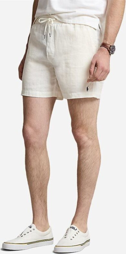 Polo Ralph Lauren Prepster Linen Drawstring Shorts Deckwash White