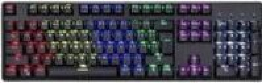 -tastatur  CK107 RGB mekanisk tastatur (svart)