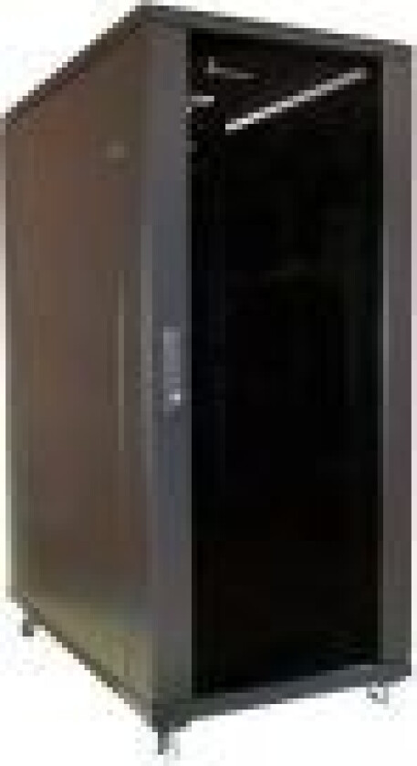 Extralink - Rack skap - 600x600 mm - står på gulv - svart - 37U - 19