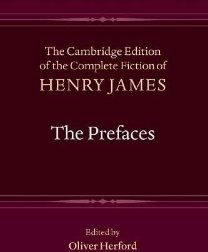The Prefaces av Henry James (Paperback)