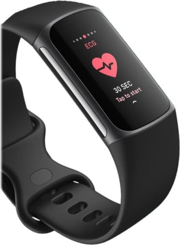 Charge 5 - Rustfritt grafittstål - aktivitetssporer med uendelighetsbånd - silikon - svart - håndleddstørrelse: 130-210 mm - display 1.04 - Bluetooth, NFC