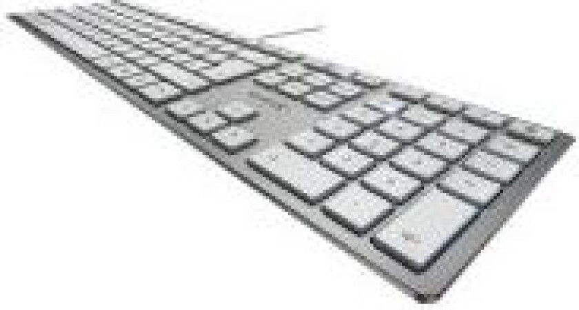 KC 6000 SLIM - Tastatur - USB - USA - tastsvitsj:  SX - sølv