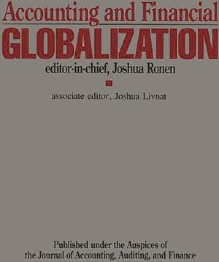 Accounting and Financial Globalization av Joshua Ronen, Joshua Livnat (Hardcover)