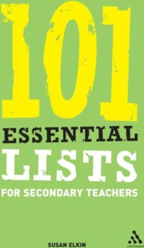 101 Essential Lists for Secondary Teachers av Susan Elkin (Paperback)