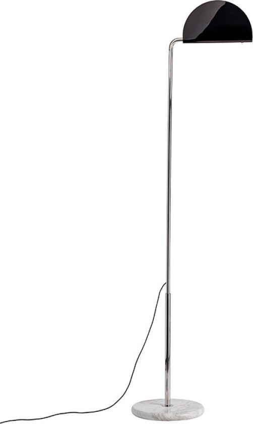 éditions - Mezzaluna Gulvlampe White Marble/Black