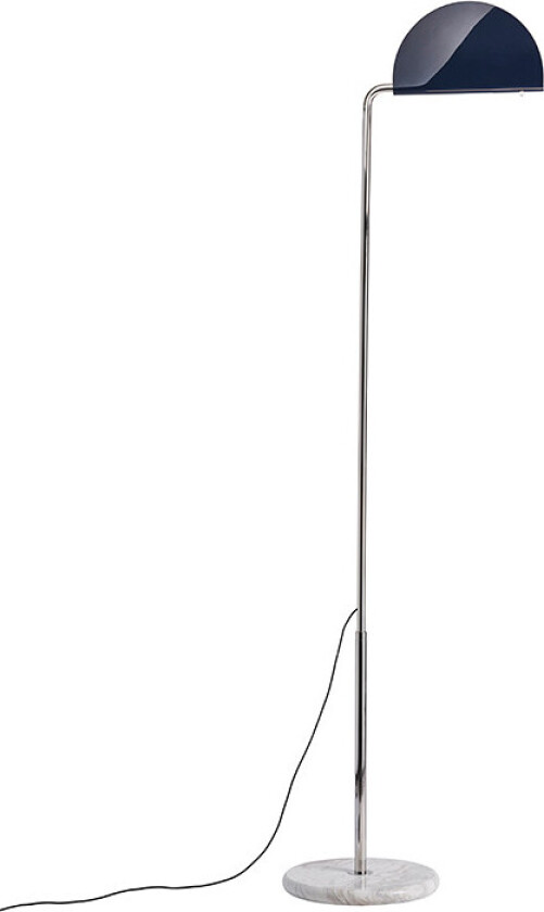 éditions - Mezzaluna Gulvlampe White Marble/Blue