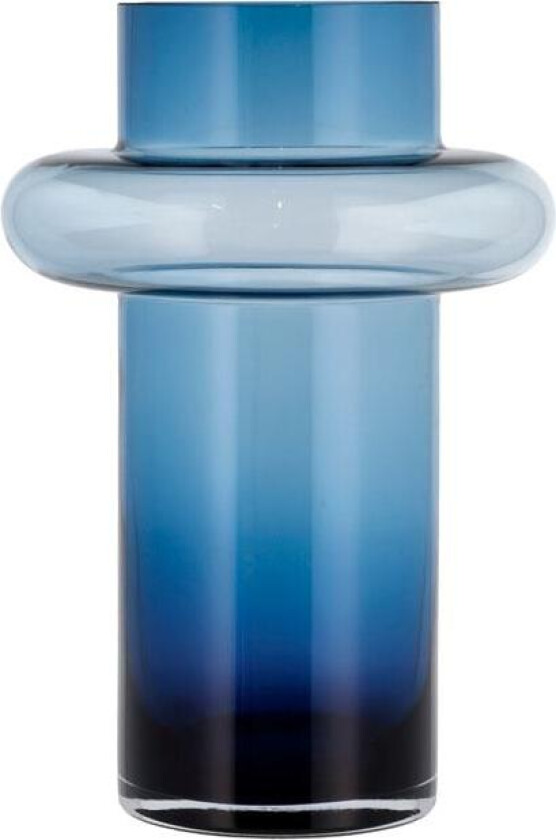 Tube glassvase 30 cm Blå