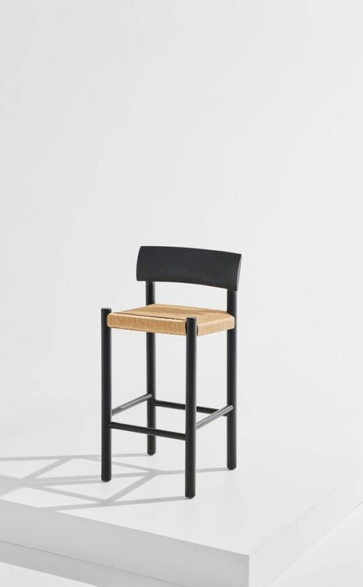 Ines barstol Svartlakkert eik