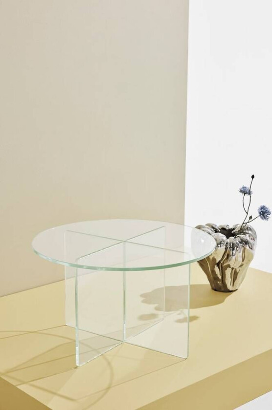 Iris salongbord i glass ⌀ 60 cm Klart glass