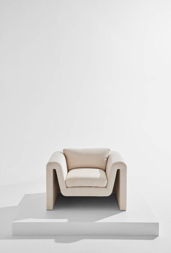 Mika armchair Kremhvit