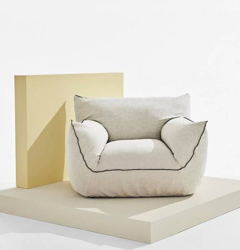 Gia lenestol i lin A121b 100% linen beige