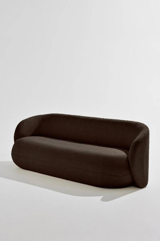 Bloom sofa i teddystoff Sjokoladebrun