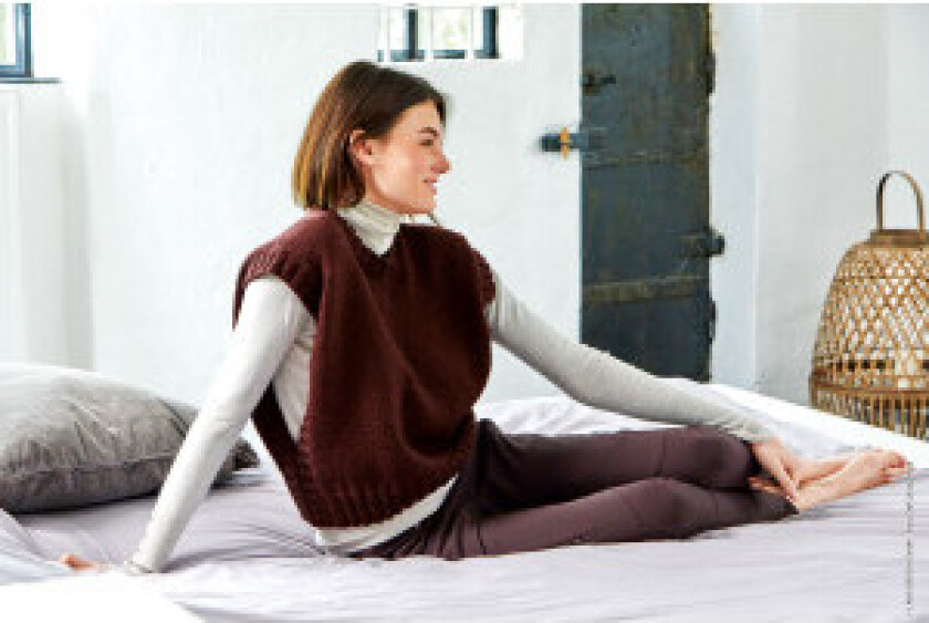 Bingo Slipover av Lana Grossa - Slipover Strikkeoppskrift Str. 36/38 - - Str. 48/50