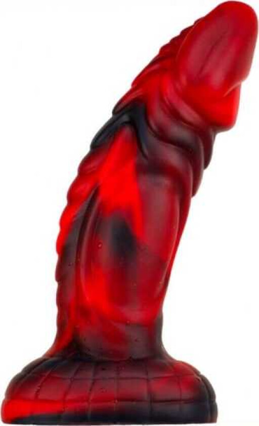 Monster Dildo Squax Black-Red 18 cm Dragon dildo