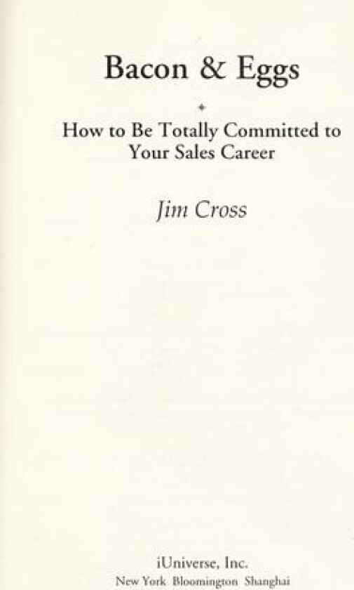 Bacon & Eggs av Jim Cross (Hardcover)